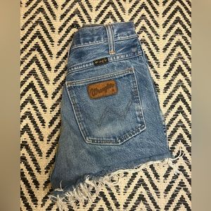 Vintage Blue Denim Wrangler Shorts
